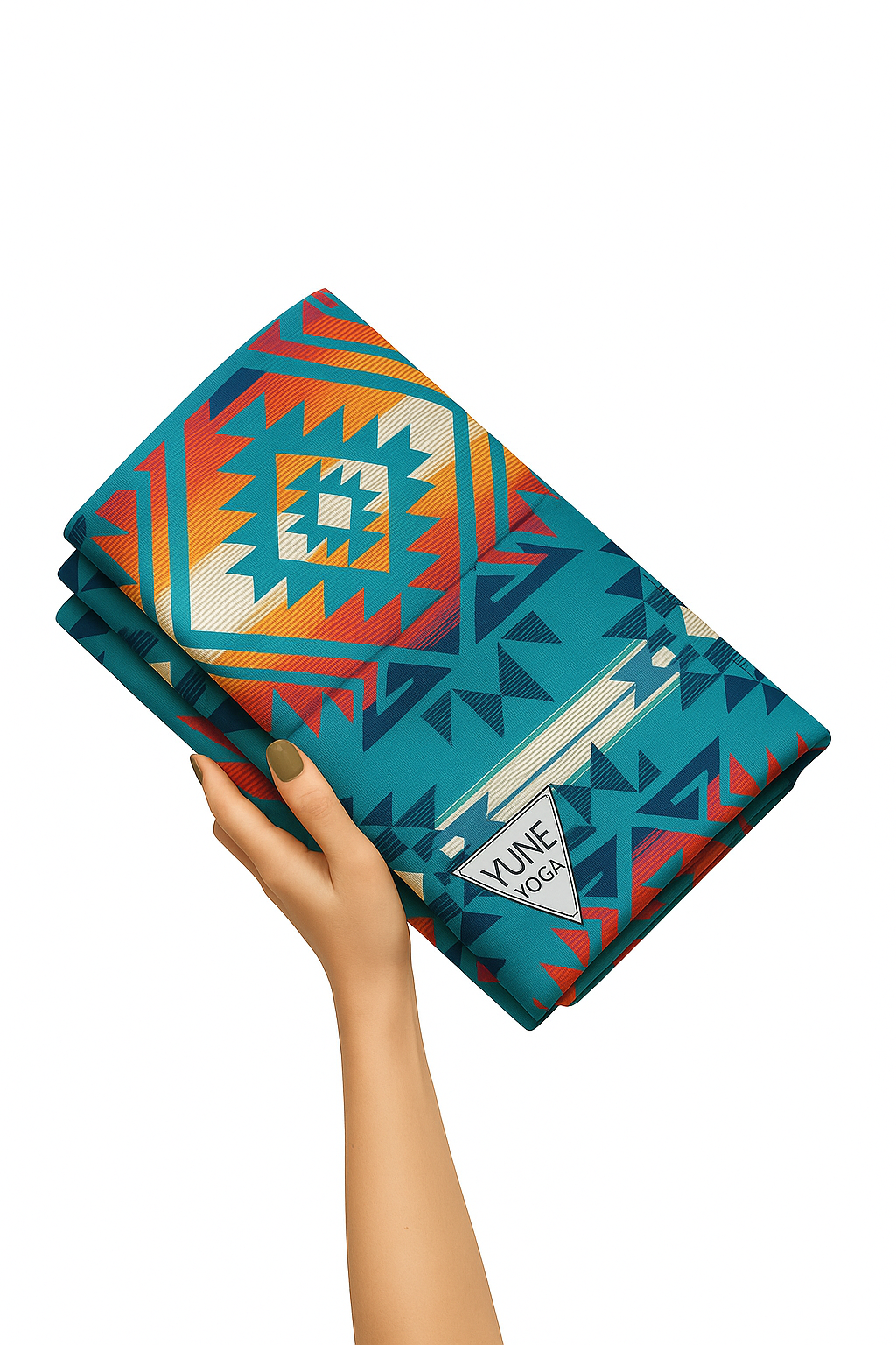 Jerome Turquoise Foldable Travel Yoga Mat – 2mm Lightweight, Non-Slip, Eco-Friendly Mat for On-the-Go Practice | Yune Yoga-2