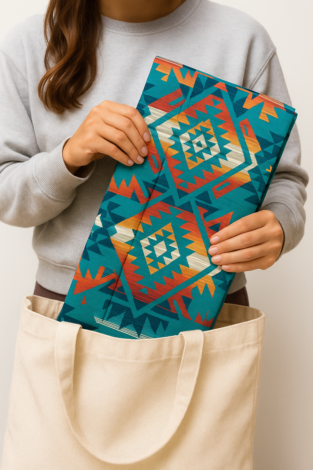 Jerome Turquoise Foldable Travel Yoga Mat – 2mm Lightweight, Non-Slip, Eco-Friendly Mat for On-the-Go Practice | Yune Yoga-4