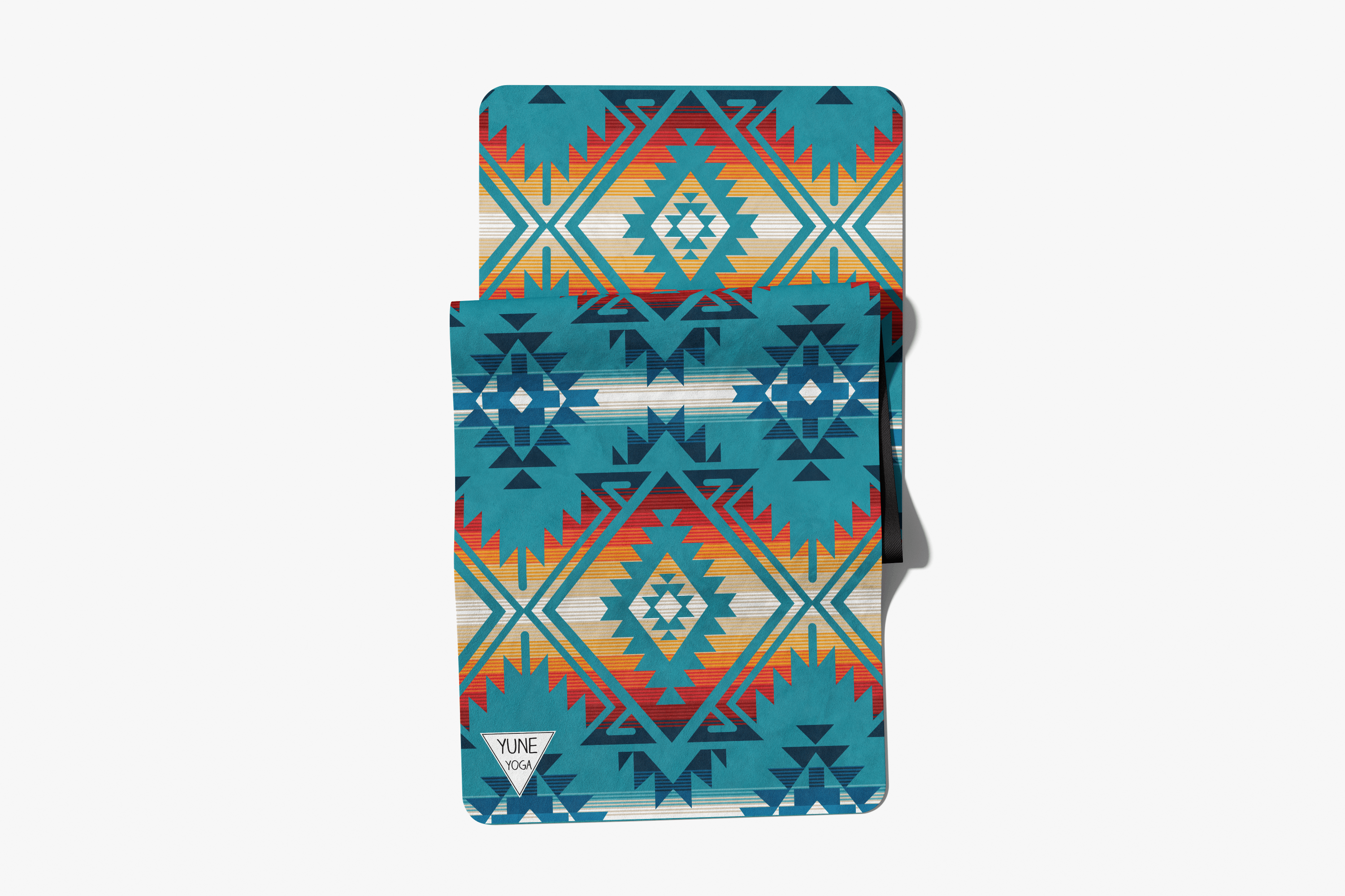 Jerome Turquoise Foldable Travel Yoga Mat – 2mm Lightweight, Non-Slip, Eco-Friendly Mat for On-the-Go Practice | Yune Yoga-3